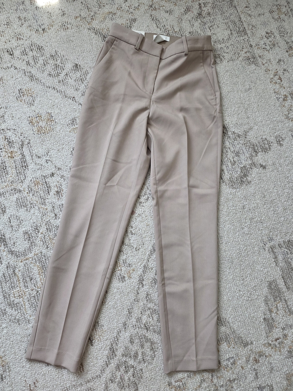 H&M Beige Tailored Women's Trousers